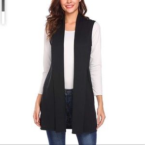 ISO Calvin Klein Open Front Sleeveless Cardigan, Size XS